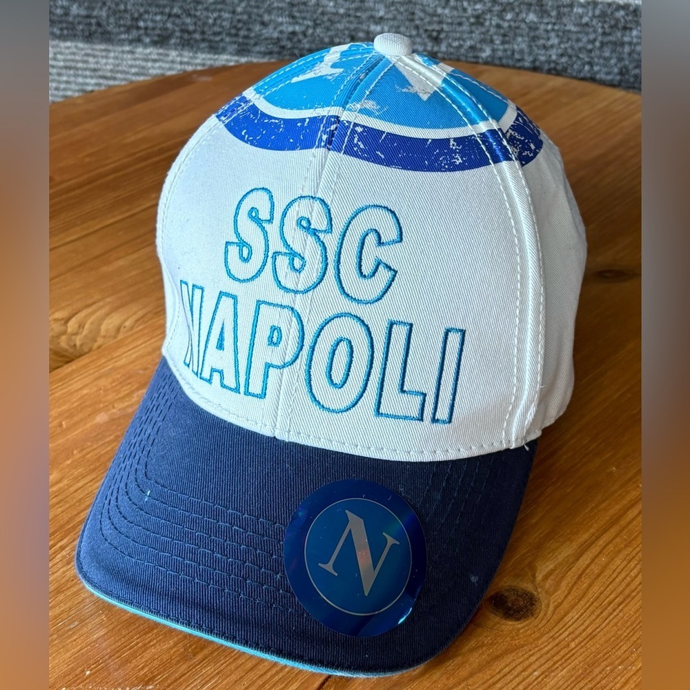 NWT SSC Napoli Serie A Soccer Football Strapback Hat OSFA